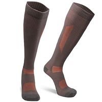 Graduated Compression Socks in Organic Cotton (Grey/Orange 1-pack, US Women 11-13 // US Men 9.5-12.5)