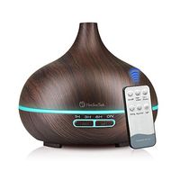 HONSUN Smart Aromatherapy Diffuser with Remote Control and 500 ml Aroma Essential oil Diffuser Ultra Quiet for Yoga Spa Cool Mist Humidifier with 7 Colors LED Lights and Waterless Auto Shut-off