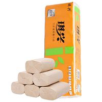 Napoo Recycled Fiber Bulk Toilet Paper Unbleached, Eco Friendly Biodegradable 4 Ply Strong Bath Tissue Paper Towels Coreless Regular Roll (12 Rolls)