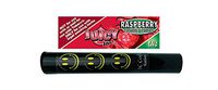 Herb Airtight Tube Pocket Protector with Juicy Jay's Raspberry 1.25 Flavored Hemp Rolling Papers 1 Count DC Crafts Nation- Happy Face