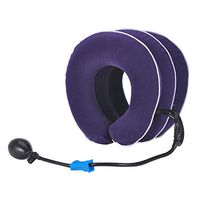 YUUNIVERSE Cervical Neck Traction Device Inflatable Neck Stretcher, Easy to Use for Chronic Neck and Shoulder Pain Relief, Brace Collar Pillow for Home and Travel, Purple