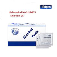 Casetank for Cleaning Wipes, Prep Pads, 100 Pre-Moistened and Individually Wrapped Lens Cleaning Wipes, Great for Eyeglasses, Tablets, Camera Lenses, Screens, Keyboards