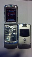Motorola RAZR v3m Silver Page Plus Prepaid Cellular Phone