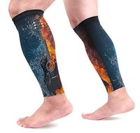 KEAKIA Electric Guitar Calf Compression Sleeves Shin Splint Support Leg Protectors Calf Pain Relief for Running, Cycling, Travel, Sports for Men Women (1 Pair)