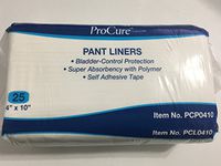 250-Units 4x10 Super Absorbency Bladder Control Panty Liners