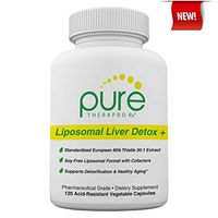 Liposomal Liver Detox + 120 Acid-Resistant VCaps | Soy-Free Liposomal Format Containing Methylation Nutrient Cofactors | Supports Liver Detox and Cleansing | Vegan