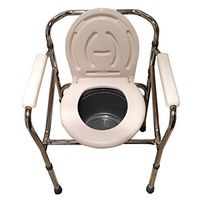 XWZJY Height Adjustable Bariatric Toilet Seat Folding Bedside Commode Chair with Safety Steel Frame,Tool-Free Assembly,for Easy Transfer