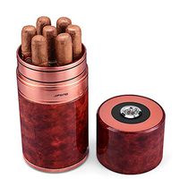 Lxc Cigar Tube Travel Portable Moisturizer 7 Sticks Metal Cigarette Case Humidifier Cuban Cigar Moisturizing Tube