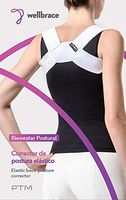 PTM Wellbrace - Shoulder Brace for Posture Control - Under The Clothes Design - for Posture, Slouching, Hunching, Neck, Back, Shoulder Support - 4 Sizes 4 Better Fit (Medium)