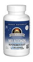 Source Naturals Sleep Science Melatonin 5 mg Peppermint Flavor - Helps Promote Sleep - 200 Lozenge Tablets