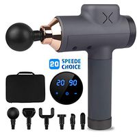 Massage Gun Percussion Muscle Massager – Handheld Electric Massager Gun for Athletes Deep Tissue Neck Back Foot Shoulder Hand Body 20 Speed Levels