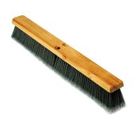 Floor Brush Head, 3'' Gray Flagged Polypropylene, 24'', Sold as 1 Each