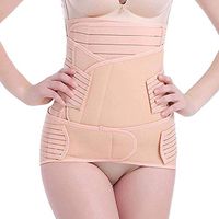 Dragon Honor® 3 in 1 Postpartum Support Recovery Belly Wrap Girdle Support Band Belt Body Shaper