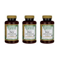 Swanson High Potency Dgl (Licorice) 750 mg 90 Caps 3 Pack