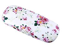 Floral Glasses Case Protective Holder Hard Leather Eyeglasses Case - 02
