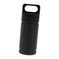 Homyl Ultra-Light Titanium Outdoor Waterproof Pill Case Box Emergency Mini Medicine Container Capsule Bottle - Black