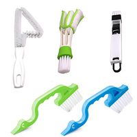 YuCool Window or Sliding Door Track Cleaning Brush, Window Blind Duster, 2-in-1 Windowsill Sweeper, 2PCS Random Color Hand-held Groove Gap, Shipping by FBA Total 5PCS