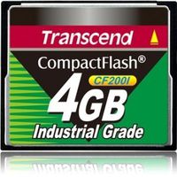 Transcend Ts4gcf200i 4 Gb Compactflash (Cf) Card . 1 Card "Product Type: Memory/Memory Cards"