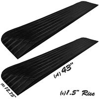Electriduct 1.5" Rise Rubber Power Wheelchair Scooter Threshold Ramp - 2 Pack