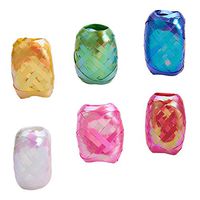 NBEADS 18 Rolls 5mm Wide Mixed Color Curling Balloons Ribbons, Colorful Metallic Curling Ribbon Rolls for Party and Festival Decoration, Crafts, Gift and Balloons Wrapping, 10.93 Yards/Roll