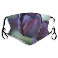 Bgorhl Fashion Face Cover Adjustable Elastic Band Hypoallergenic Face and Nose Cover for Pollen Smog Medical Climbing - Anti Pet Hair Allergy (Dark Purple Tulip)