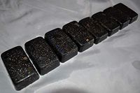 8 Medium Sized Black and Multicolored Crystal Orgone Energy Bricks for EMF Protection Headache Relief Collectibles Home Decoration Improved Sleep Chakra Balancing Beautiful Positive Energy Devices