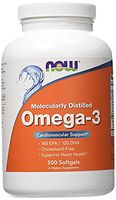 NOW Foods Omega-3, 3Pack (500 Softgels Each )