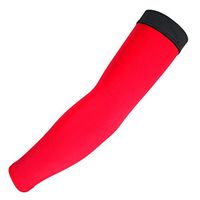 Compression Arm Sleeves, UV Protection Cooler Arm Sleeves for Bike Cycling Hiking Golf 1 Pair Red XL