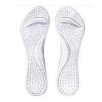 Sport Accessories M and F 1 Pair Non-Slip Sandals High Heel Arch Cushion Support Silicone Gel Pads Shoes Insole Woman Insoles Cushion Color White