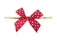 9 Color Gift Bows,Twist Tie Bows for Bakery Candy Lollipop Cello Bag(100 Pack)