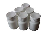 12Pcs White Empty Refillable Plastic Pill Bottles Capsule Bottle Easy Carry Solid Powder Medicine Bottles Pill Sample Tablet Container Holder Case(100ml/3.3oz)