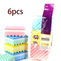 HOTUEEN Multi-Functional Cleaning Sponge Dishwashing Wipe Sponge Kitchen Clean Tools Sponges