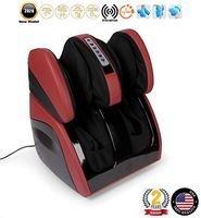 VITALZEN Plus® Massager for feet,Calves,Legs,Knees and Thighs – Red (2020 Model) - Compression-Air Massage-Rollers-Thermal-Heating-Kneading-Foot Reflexology - 2 Years Warranty