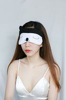 Sleep Mask, Cute Sleeping Mask Set Natural Eye Cover for Women Men Comfort Deep Eye Masks with Adjustable Strap Best Lightweight Night Eyeshade Blinder Travel Airplane (Hedgehog)