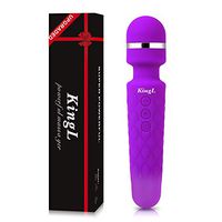 KingL Personal Wand Massager Women/Man with 160 Vibrations - Cordless Handheld Waterproof Bullet Massager Neck Back Body Deep Tissue Therapeutic …