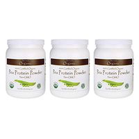 Swanson 100% Certified Organic Pea Protein Powder Non-GMO 1.1 lb (503 g) Pwdr (3 Pack)