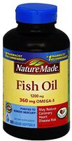 Nature Made Fish Oil, 1200mg, Liquid Softgels 180 ea (Pack of 4)