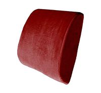 Comfortable Memory Foam Support Pillow Car Seat Home Office Chair (Burgundy)
