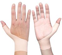 EXCELYFE Large Size Gel Wrist & Thumb Support Braces for Right & Left Hand | Flexible & Elastic | Relieves Pain Including Arthritis, Rheumatism, Carpal Tunnel Great for Yoga, Typing,Texting, Golf