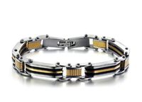 LOVE Beauties Athena Jewelry Titanium Series Men's 10MM Bicycle Chain Design Titanium Magnetic Bracelet in a Nice Gift Box, Anti-Fatigue, Pain Relief