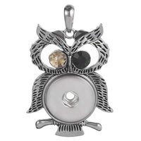 Hot Women Crystal Jewelry Necklace Pendant Fit 18mm Noosa Snap Button N233 Woman Beautiful Lovely Aesthetic Beads Comfortable Accessory Daily Amulet Design