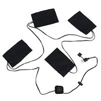 9W 5-12V USB Heating 4 Pads 3 Gears Thermal Vest Heated Plate Jacket Motorcycle Warm Winter