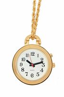 LS&S 1 Button Pendant Talking Watch - Gold With 27" Chain