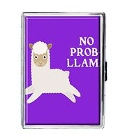 Prob Llama Design Stainless Steel ID Cigarettes Case Holder Stylish Credit Card Wallet