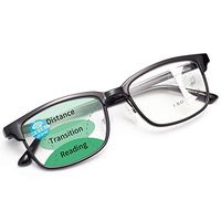 LianSan Classic Black Big Frame Progressive Multifocus Reading Glasses Readers for Men and Women 250