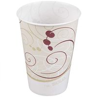 SCCR9NSYM - Waxed Paper Cold Cups, 9 Oz, Symphony Design, 100/bag