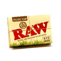 Raw Organic Hemp 1 1/2 Natural Unrefined Rolling Paper 1 Booklet