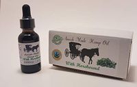 Horehound Amish Made Organic Hemp Oil Extract with 2500 mg of Hemp Extract Reduces Pain, Anxiety and Stress. Helps with Sleep, Mood, Skin and Hair via Hemp Extract Oil Drops (Made with Horehound)