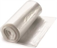 Berry Plastics 20 Gallon Natural Fit Trash Can Liner, 30X36 in, 8Mic, 25, 20 Rolls Per Case-110320, 30 x 36
