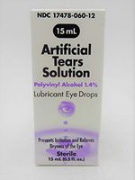 ARTIFICIAL TEARS SOLUTION LUBRICANT EYE DROPS STERILE 0.5 FL OZ PACK OF 1